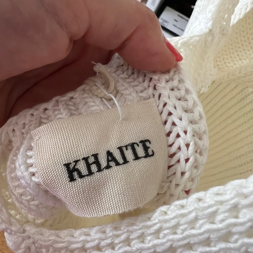 Khaite Alessia Ivory Knit Dress sz S - Picture 6 of 7